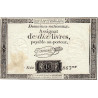 Assignat 36a-v1a (variété) - 10 livres - 24 octobre 1792 - Série 863 - Filigrane inversé - Etat : TTB