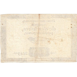 Assignat 36a-v1b (variété) - 10 livres - 24 octobre 1792 - Série 2683 - Filigrane inversé - Etat : TTB