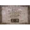 Assignat 36a-v1c (variété) - 10 livres - 24 octobre 1792 - Série 468 - Filigrane inversé - Etat : SUP