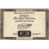 Assignat 36a-v1c (variété) - 10 livres - 24 octobre 1792 - Série 2782 - Filigrane inversé - Etat : TTB