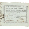 Dordogne - Révolution - 1799 - 10 francs - Extraordinaire de guerre - Etat : SPL