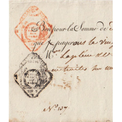 Gironde - Bordeaux - Révolution - 1796 - Billet à ordre - 2400 livres - Etat : SUP