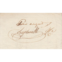 Gironde - Bordeaux - Révolution - 1796 - Billet à ordre - 2400 livres - Etat : SUP