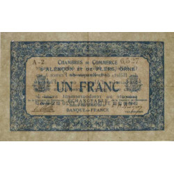 Alençon & Flers (Orne) - Pirot 6-15 - 1 franc - Série A2 - 10/08/1915 - Etat : SPL