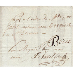 Loire - St-Etienne - Lyon - 1er Empire - 1810 - Mandat à ordre - 740 livres tournois - Etat : SPL