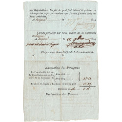 Lot-et-Garonne - Sérignac - Louis XVIII 1ère Rest. - 1814 - Récipissé - 41 fr. 15 centimes - Etat : SUP