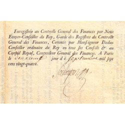 Paris - Louis XV - Emprunt royal de 1724 - Denier 25 - Etat : SUP