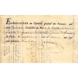 Paris - Louis XV - Emprunt royal de 1761 - Reconstitution de 1768 - Etat : SUP