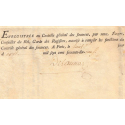 Paris - Louis XVI - Emprunt royal de 1778 - Rente viagère à 10% - Etat : SUP