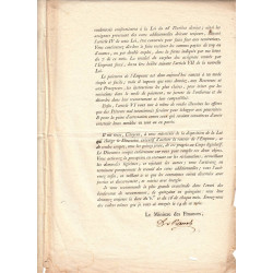 Paris - Révolution - 1796 - Emprunt forcé de l'an IV - Etat : TTB