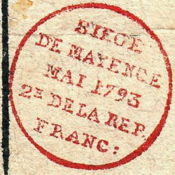 Siège de Mayence - Lafaurie 244 - 10 sols - Mai 1793 - Etat : TB+