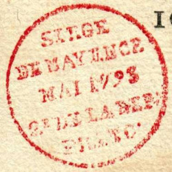 Siège de Mayence - Lafaurie 247 - 10 sols - Mai 1793 - Etat : SUP