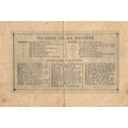 Paris - Société Générale - Jer 75.02B - 2 francs - 18/11/1871 - Etat : TTB