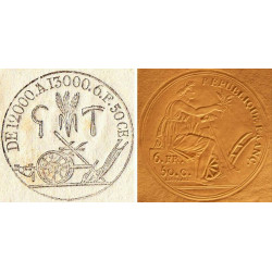 Droit proportionnel - 1803 - 6 francs 50 centimes - Etat : SUP