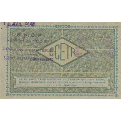100 kg acier ordinaire - 30/09/1948 - Endossé SNCF - Série IS - Etat : SUP