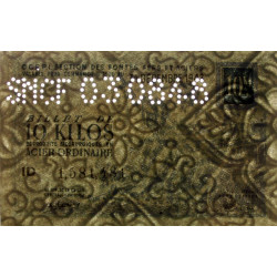 10 kg acier ordinaire - 31/12/1948 - Perforations SNCF - Série ID - Etat : SUP+