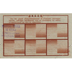 1 kg produits moulés acier ord. - 30/06/1945 - Endos. Nord / Pas-de-Calais - Série EF - Etat : TTB+