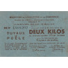 2 kg tôles minces - Tuyaux de poêle - 1949/1950 - Etat : TTB