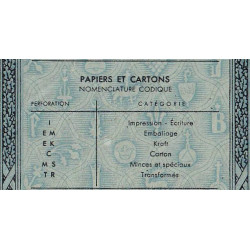 50 kg papiers et cartons - 03/1949 - Code IE - Série EE - Etat : TTB