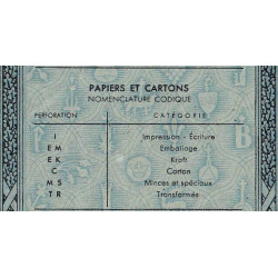 50 kg papiers et cartons - 03/1949 - Code IE - Série EE - Etat : TTB