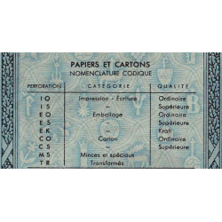 200 kg Papiers et cartons - 12/1947 - Code TR - Série EG - Etat : SUP+