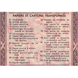 20 kg papiers et cartons transformés - 06/1944 - Code 82 - Série TD - Etat : SPL