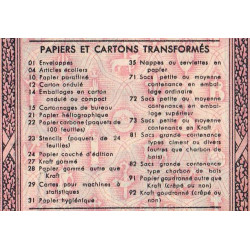 100 kg Papiers et cartons en transformés - 06/1944 - Code 14 - Série TF - Etat : SPL
