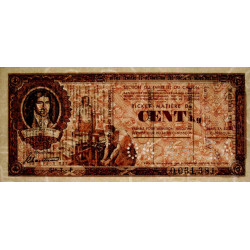 100 kg Papiers et cartons en transformés - 06/1944 - Code 14 - Série TF - Etat : SPL