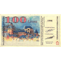 Billet savoisien - 100 Livres savoisiennes - Billet publicitaire - 1998 - Etat : TB+