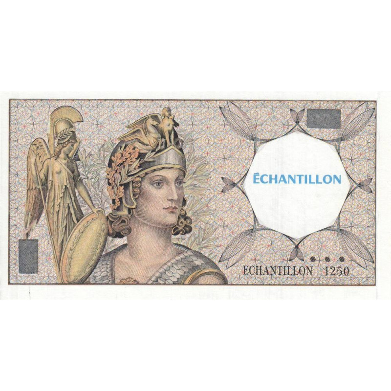 Athena à gauche - Format 50 francs QUENTIN DE LA TOUR - DIS-03-F-01 - Etat : SUP