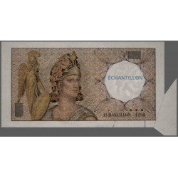 Athena à gauche - Format 100 francs DELACROIX - DIS-03-F-02 variété 1 - Etat : SUP+
