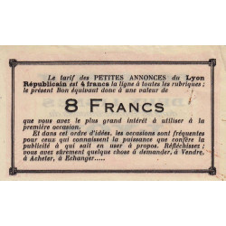 69 - Lyon - Journal Lyon Républicain - 8 francs - 15/03/1929 - Etat : TTB+