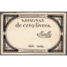 Assignat 46a - 5 livres - 10 brumaire an 2 - Signature 79 - Etat : TTB
