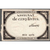 Assignat 46a - 5 livres - 10 brumaire an 2 - Signature 80 - Etat : TTB