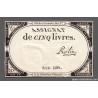 Assignat 46a - 5 livres - 10 brumaire an 2 - Signature 91 - Etat : SUP