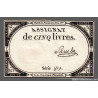 Assignat 46a - 5 livres - 10 brumaire an 2 - Signature 94 - Etat : SUP