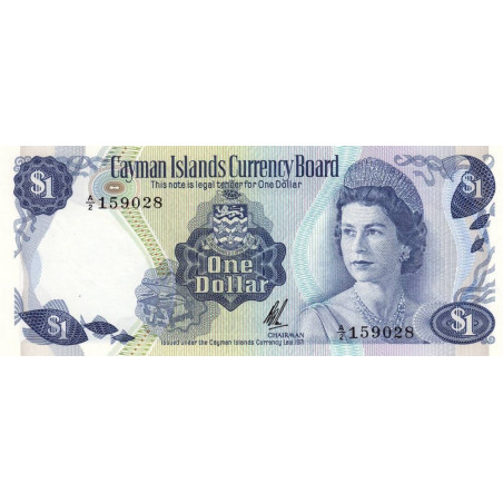 Caimans (îles) - Pick 1b - 1 dollar  - Série A/2 - 1971 (1972) - Etat : NEUF