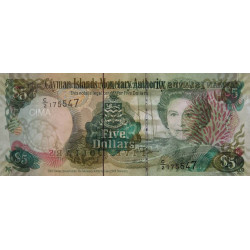 Caimans (îles) - Pick 34b - 5 dollars  - Série C/2 - 2005 (2007) - Etat : NEUF
