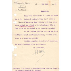 Caen & Honfleur - Pirot 34 - Lot 2 documents de 1919