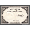 Assignat 46a - 5 livres - 10 brumaire an 2 - Signature 61 - Etat : TTB