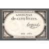 Assignat 46a - 5 livres - 10 brumaire an 2 - Signature 72 - Etat : TTB+