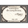 Assignat 46a - 5 livres - 10 brumaire an 2 - Signature 77 - Etat : SUP