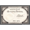 Assignat 46a - 5 livres - 10 brumaire an 2 - Signature 85 - Etat : TTB+