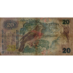 Sri-Lanka - Pick 86a - 20 rupees - Série K/17 - 26/03/1979 - Etat : TB