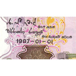 Sri-Lanka - Pick 96a - 10 rupees - Série F/40 - 01/01/1987 - Etat : NEUF