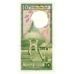 Sri-Lanka - Pick 96c - 10 rupees - Série F/75 - 21/02/1989 - Etat : NEUF