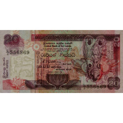 Sri-Lanka - Pick 103a_2 - 20 rupees - Série L/4 - 01/01/1991 - Etat : NEUF