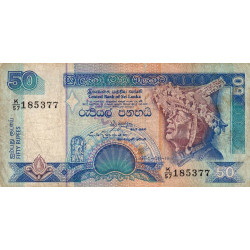 Sri-Lanka - Pick 104c - 50 rupees - Série K/57 - 19/08/1994 - Etat : TB