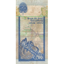 Sri-Lanka - Pick 104b - 50 rupees - Série K/7 - 01/07/1992 - Etat : TB