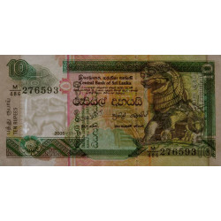 Sri-Lanka - Pick 108e - 10 rupees - Série M/486 - 19/11/2005 - Etat : NEUF